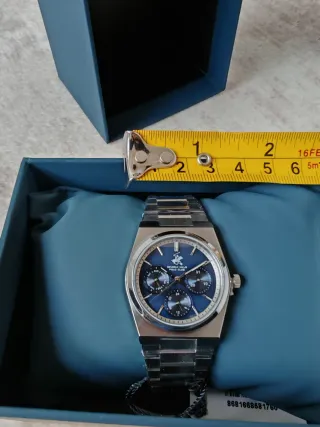 Reloj Beverly Hills Polo Club Azul y Plateado