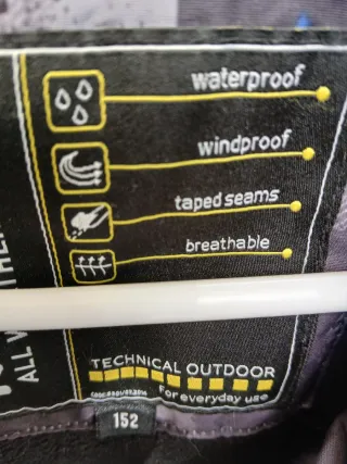 Chaqueta niño 12 años nieve/montaña/ciudad