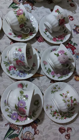 Servizio Tazzine da thè  Porcellana 12 Mesi