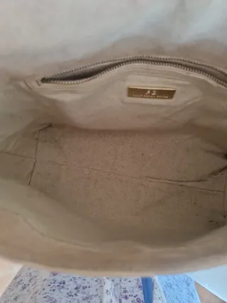 Bolso Purificación García Piel Beige