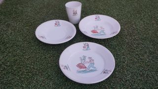Vajilla infantil San Claudio antigua ver fotos lee