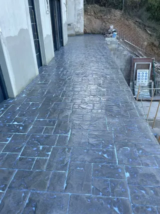 Pavimento impreso para exteriores