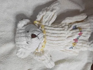 Oso doudou bebé estilo artesanal, peluche suave