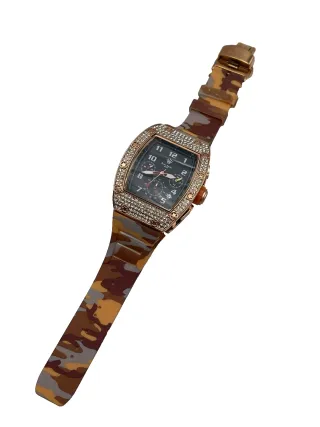 Orologio Rapper America Strass Camouflage