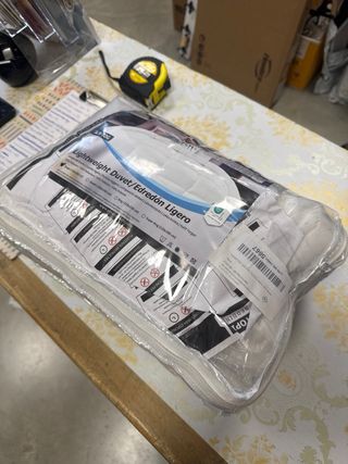 Edredón Blanco 135x200 para Cama 80