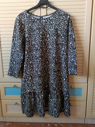 Vestido Milano Leopardo Talla M (hasta 44)