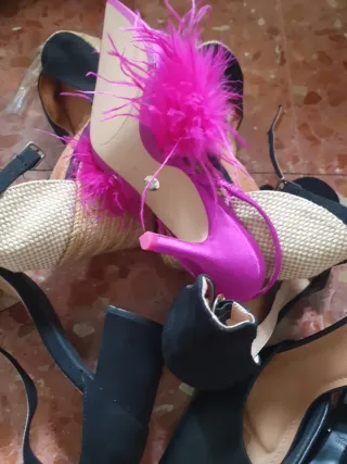 Zapatos de tacón y cuña mujer