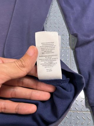 Polo Ralph Lauren Long Sleeve Blue Logo Embroidery