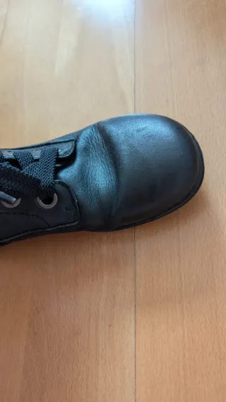 Botas barefoot Groundies de piel negras