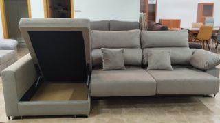 Chaiselongue 310cm extraíble con arcón,NUEVO