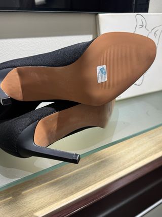 Botines negros de tela