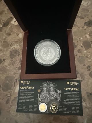 Niue Hera y Juno 5 Plata Dorada 2022