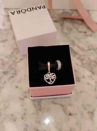 Lote 2 Charm Pandora Corazón Árbol Vida y Separad