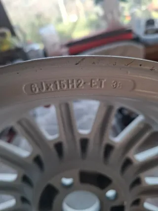 Llantas Sparco Cromodora Blancas en 15"