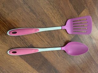 Set spatola e cucchiaio rosa