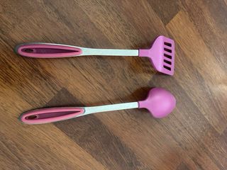 Set spatola e cucchiaio rosa