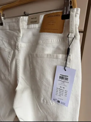 Tejano hombre Jack&Jones Slim Blanco roto  T. 42