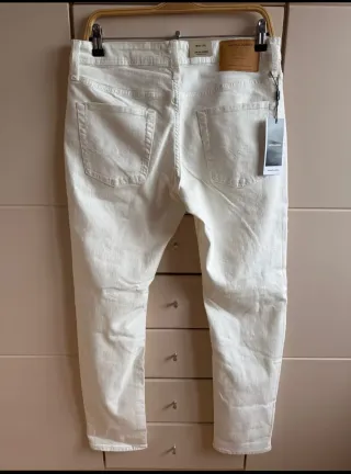 Tejano hombre Jack&Jones Slim Blanco roto  T. 42