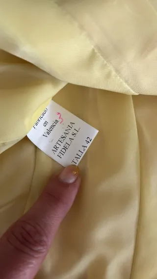 Corpiño Fallera Amarillo T.42/44