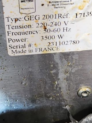 Plancha industrial acero inoxidable