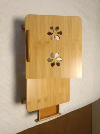 Mesa plegable de bambú