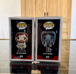 Funko Pop Star Wars Obi-Wan Kenobi y Aayla Secura