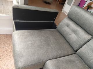 Sofá LINEAL EXTRAIBLE AL SUELO,BRAZOS DESLIZANTES