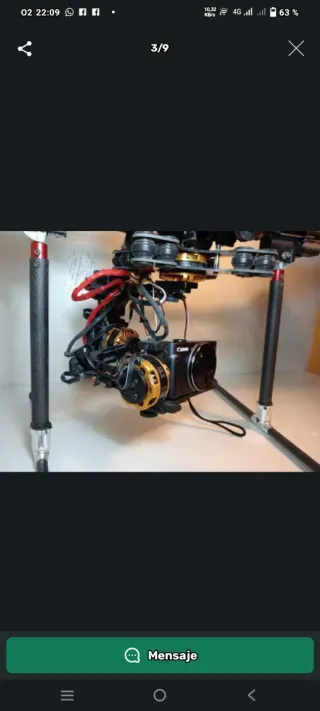 Hexacóptero Dron de Carbono