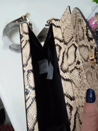 Bolso Mango Piel Serpiente