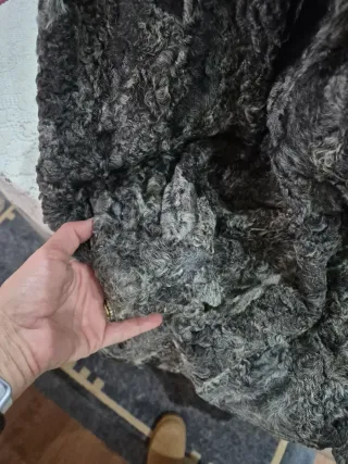 Cappotto Astrakan Grigio