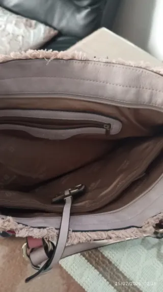 Bolso elegante rosa palo