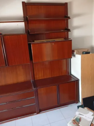 Muebles de salón madera oscura 200 euro