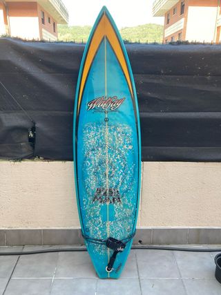 Tabla de surf azul