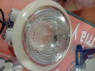 Porta fluorescente redondo con resistencia