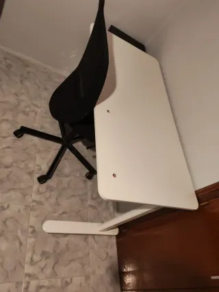 Mesa de oficina BEKANT IKEA blanca 140x60