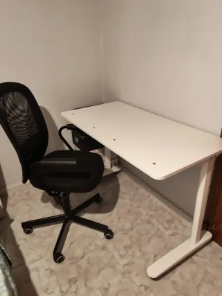 Mesa de oficina BEKANT IKEA blanca 140x60