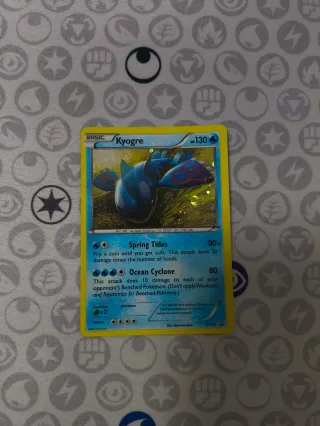 Carta Pokemon Promo Kyogre XY51 año 2015