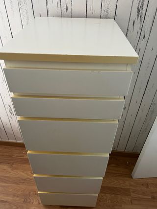 Cómoda Malm Tocador Blanco