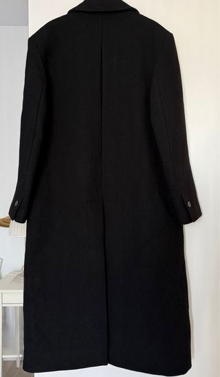 Zara Abrigo lana Manteco Negro