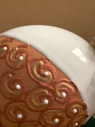 Huevo Cerámica Decorado Mano