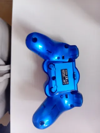 Mando PS2 Azul Transparente