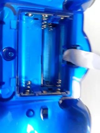 Mando PS2 Azul Transparente