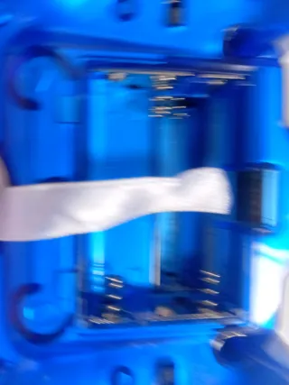 Mando PS2 Azul Transparente