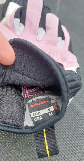 Guantes Moto Enduro/Motocross Rosa y Blanco