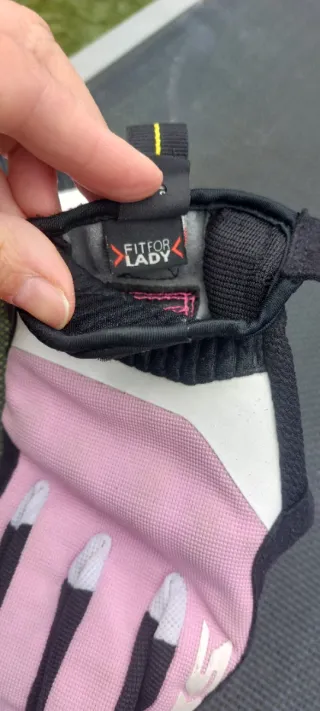 Guantes Moto Enduro/Motocross Rosa y Blanco