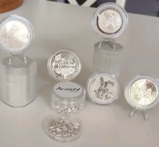 Granalla Plata Pura 999, lista para coleccionistas