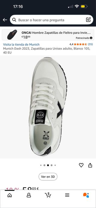 Zapatillas Munich Dash 2023 Talla 40