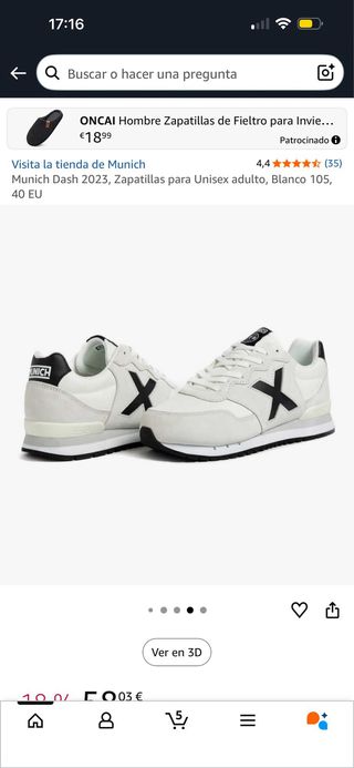 Zapatillas Munich Dash 2023 Talla 40