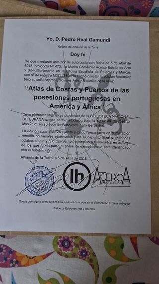 Atlas de mapas y posesiones