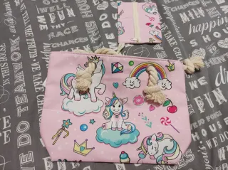Bolsa de unicornio rosa